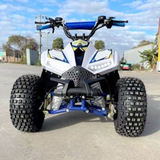 MJM 125cc 1+1 Petrol Powered Kids Sports Quad Bike - Blue