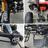 MJM 125cc 3+1 Petrol Powered Kids Sports Quad Bike - Red