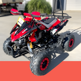 MJM 125cc 3+1 Petrol Powered Kids Sports Quad Bike - Red