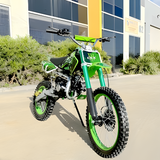 MJM 125cc BigFoot Petrol Powered 4-Stroke Kids Dirt Bike - Green