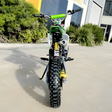 rear view of MJM 125cc BigFoot Petrol Powered 4-Stroke Kids Dirt Bike - Green