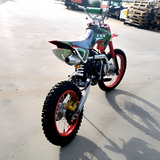 rear of MJM 125cc BigFoot Petrol Powered 4-Stroke Kids Dirt Bike - Red