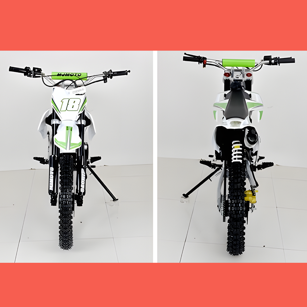 MJM 125cc Petrol Powered 4-Stroke E-Start Kids Dirt Bike - Green