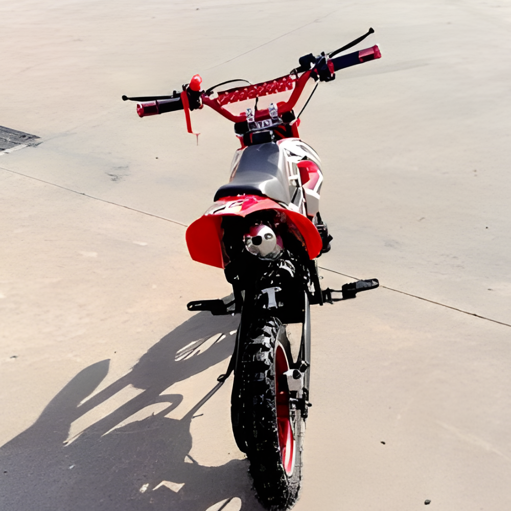 MJM 49cc Petrol Powered 2-Stroke Kids Dirt Bike - Red