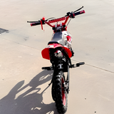 MJM 49cc Petrol Powered 2-Stroke Kids Dirt Bike - Red