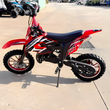 MJM 49cc Petrol Powered 2-Stroke Kids Dirt Bike - Red