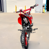 MJM 49cc Petrol Powered 2-Stroke Kids Dirt Bike - Red