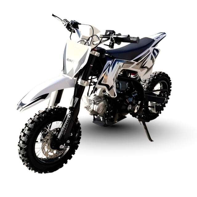 Motorcycle on a white background