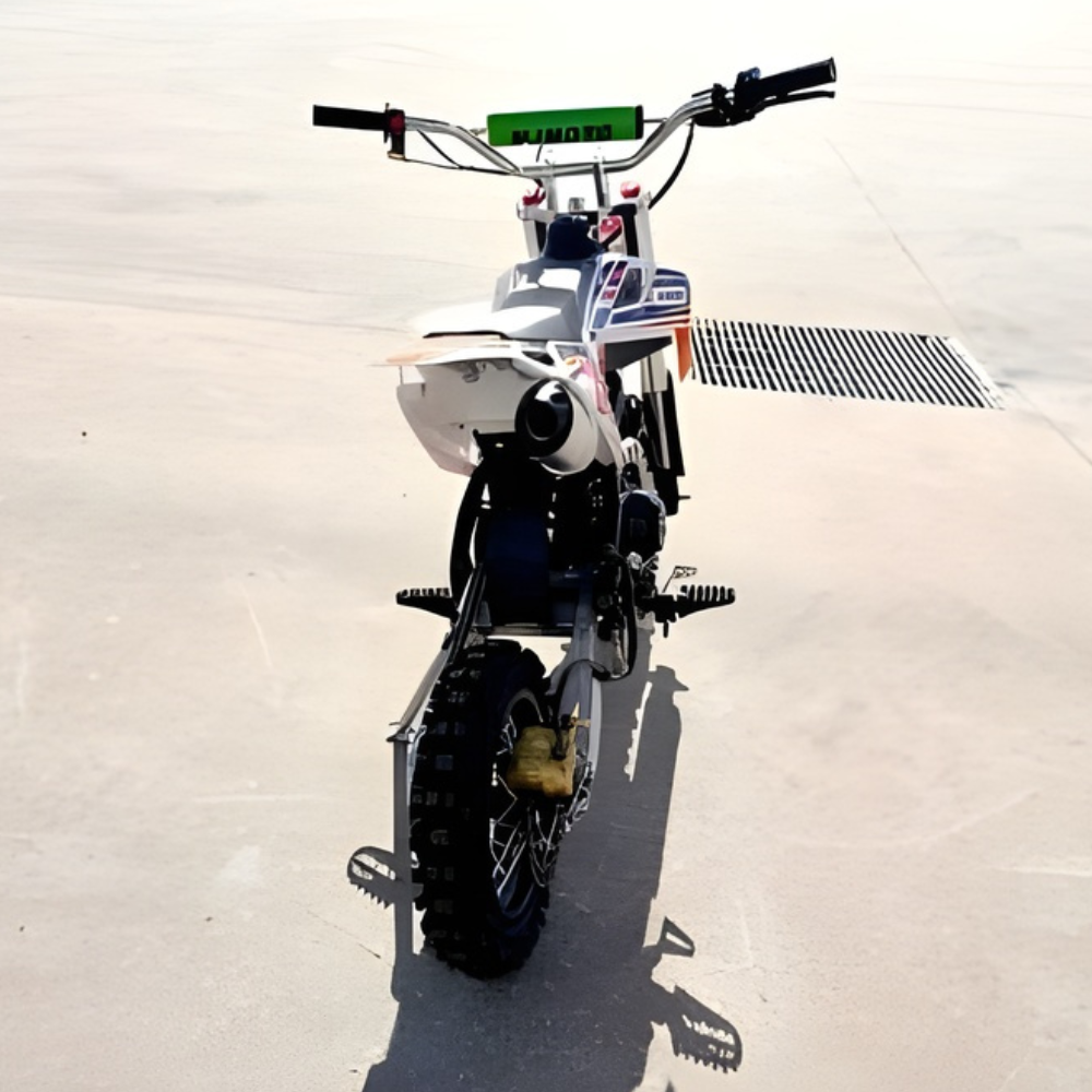 Small off-road motorcycle on a concrete surface
