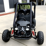 front view of MJM 90cc 2-Seater Offroad Kids ATV Dune Buggy - Black