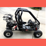 side view of MJM 90cc 2-Seater Offroad Kids ATV Dune Buggy - Black