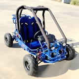 front view of MJM 90cc 2-Seater Offroad Kids ATV Dune Buggy - Blue