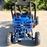 rear view MJM 90cc 2-Seater Offroad Kids ATV Dune Buggy - Blue