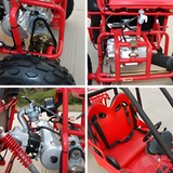 parts of MJM 90cc 2-Seater Offroad Kids ATV Dune Buggy - Red