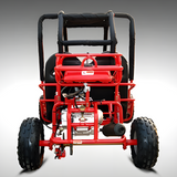 rear view of MJM 90cc 2-Seater Offroad Kids ATV Dune Buggy - Red