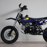 Motoworks 50cc Petrol Powered 4-Stroke Kids Dirt Bike - Blue