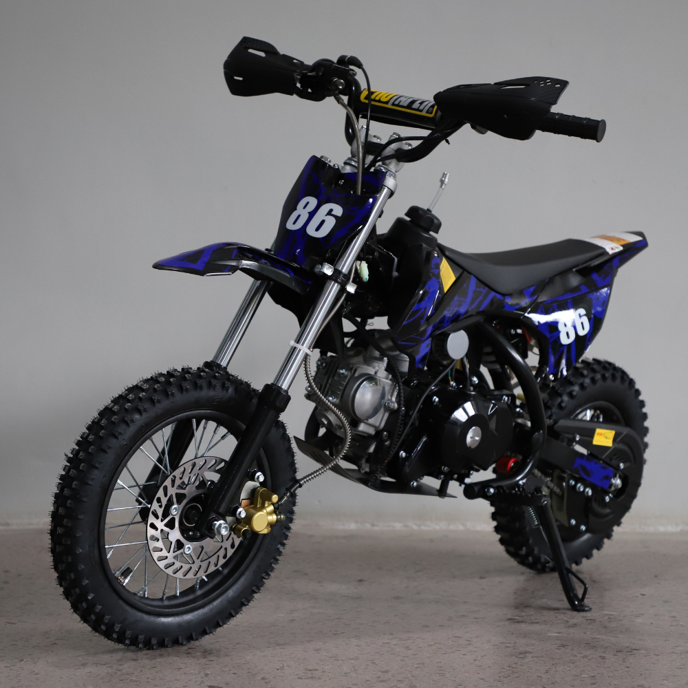 Motoworks 50cc Petrol Powered 4-Stroke Kids Dirt Bike - Blue