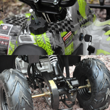 Sections of Motoworks 110cc Petrol-Powered Sports F1 Kids Quad Bike - Blue