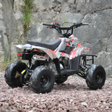 Rear side of Motoworks 110cc Petrol-Powered Sports F1 Kids Quad Bike - Red