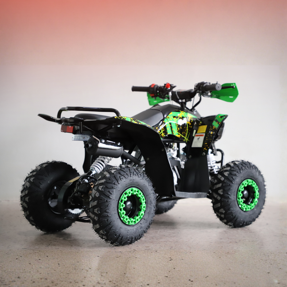 Motoworks 110cc Sports Pro Petrol Powered Quad Bike - Green