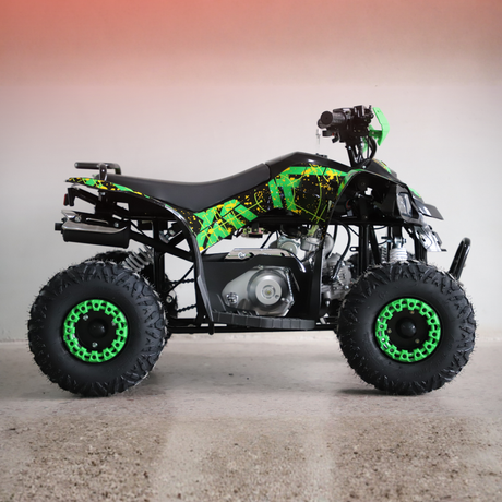 Motoworks 110cc Sports Pro Petrol Powered Quad Bike - Green