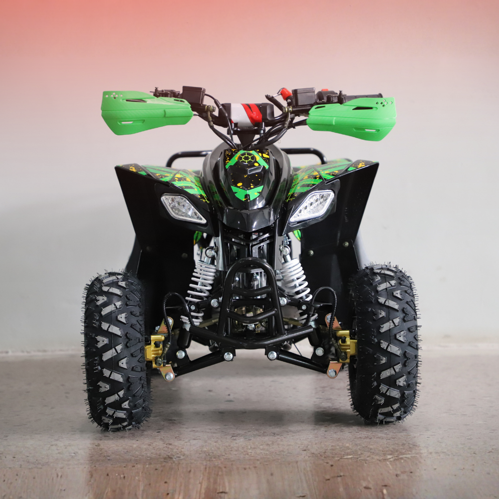 Motoworks 110cc Sports Pro Petrol Powered Quad Bike - Green