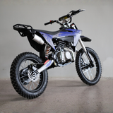 Motoworks 150cc Bigfoot Pro Petrol Powered 4-Stroke Kids Dirt Bike rear view on a concrete floor