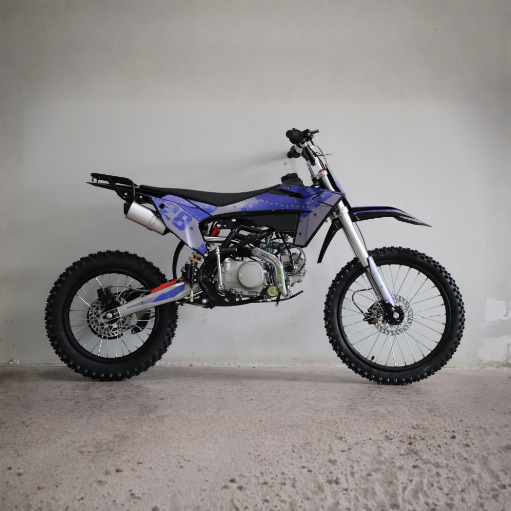 Motoworks 150cc Bigfoot Pro Petrol Powered 4-Stroke Kids Dirt Bike – Blue