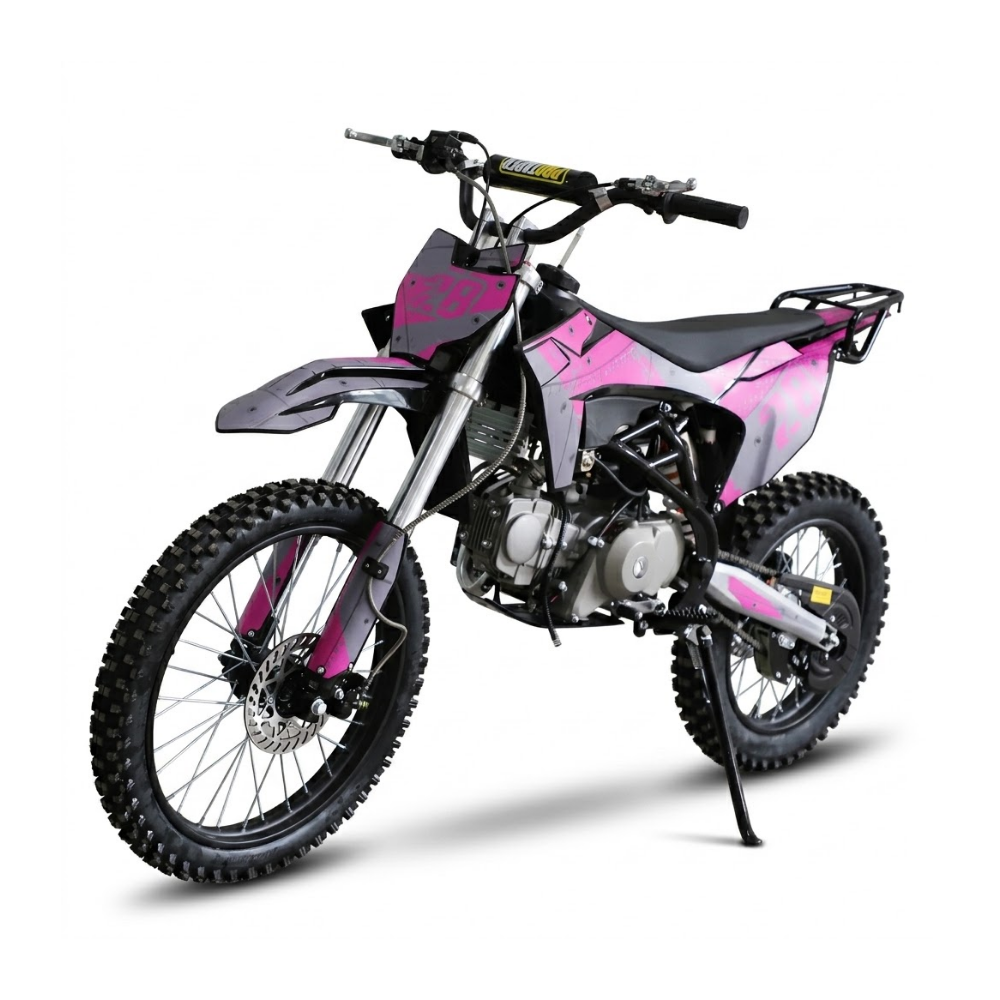 Motoworks 150cc Bigfoot Pro Petrol Powered 4-Stroke Kids Dirt Bike – Pink