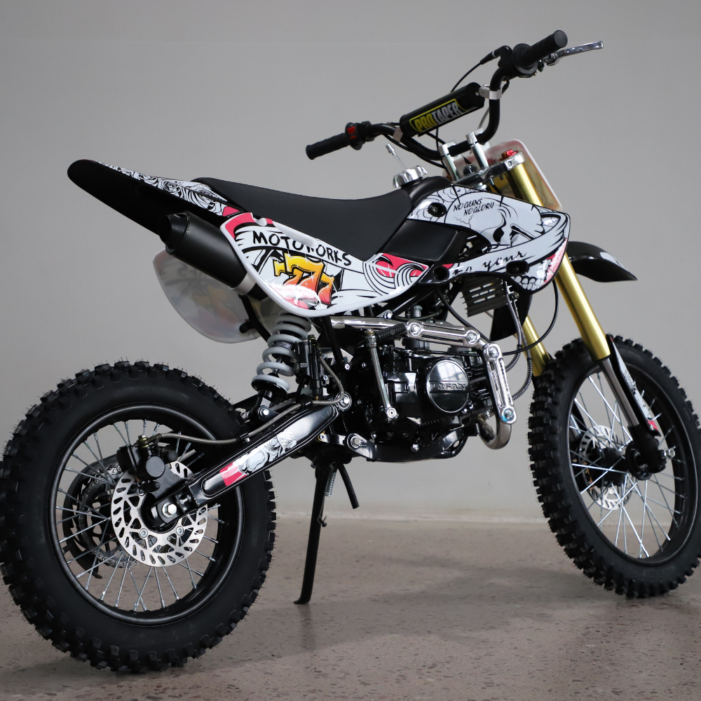 Motoworks 150cc Petrol Powered 4-Stroke Big Foot Kids Dirt Bike - Pink