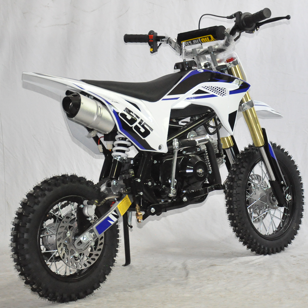 rear view of Motoworks 90cc Petrol Powered 4-Stroke Kids Dirt Bike