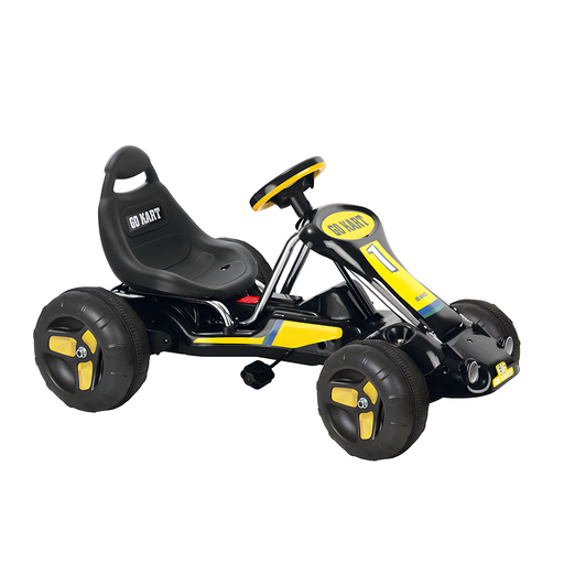 New Aim 4-Wheel Kids Pedal Powered Go-Kart - Black