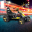 race track with New Aim 4-Wheel Kids Pedal Powered Go-Kart - Black
