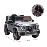 New Aim Mercedes Benz G63 12v Kids Ride On Car with Remote - Grey