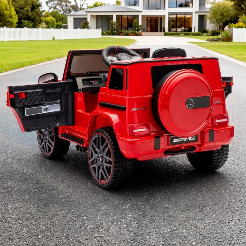 New Aim Mercedes Benz G63 12v Kids Ride On Car with Remote - Red