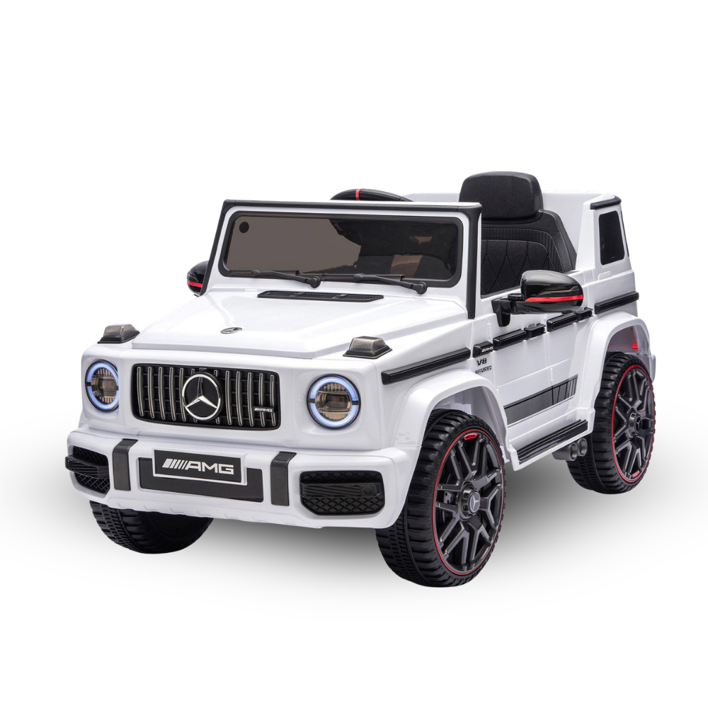 New Aim Mercedes Benz G63 12v Kids Ride On Car with Remote - White