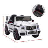 New Aim Mercedes Benz G63 12v Kids Ride On Car with Remote - White