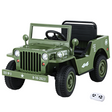 Rigo 12v Kids Military Jeep Off Road Ride On Car with Remote - Olive