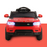 front view of Rigo 6v Range Rover-Inspired Kids Electric Ride On with Remote - Red