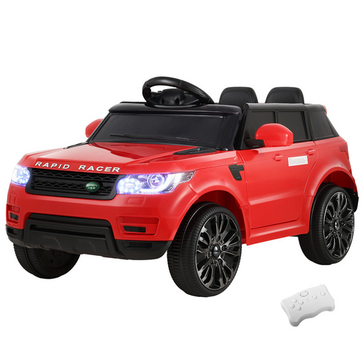remote and the Rigo 6v Range Rover-Inspired Kids Electric Ride On with Remote - Red