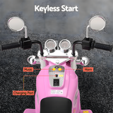 Rigo Harley Inspired 6v Kids Electric Ride On Motorbike - Pink