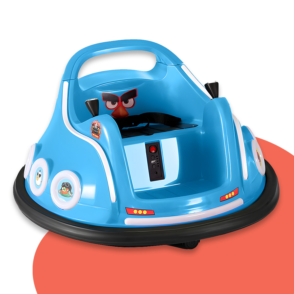 Angry Birds bumper car indoors