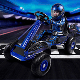 Rigo Pedal Powered Kids Go Kart - Blue
