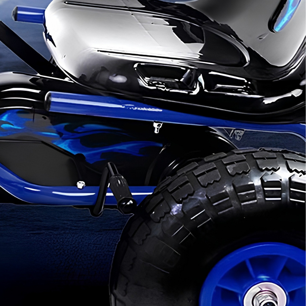Rigo Pedal Powered Kids Go Kart - Blue
