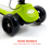 Rovo Kids 22v Folding 3-Wheel Kids Electric Scooter - Green