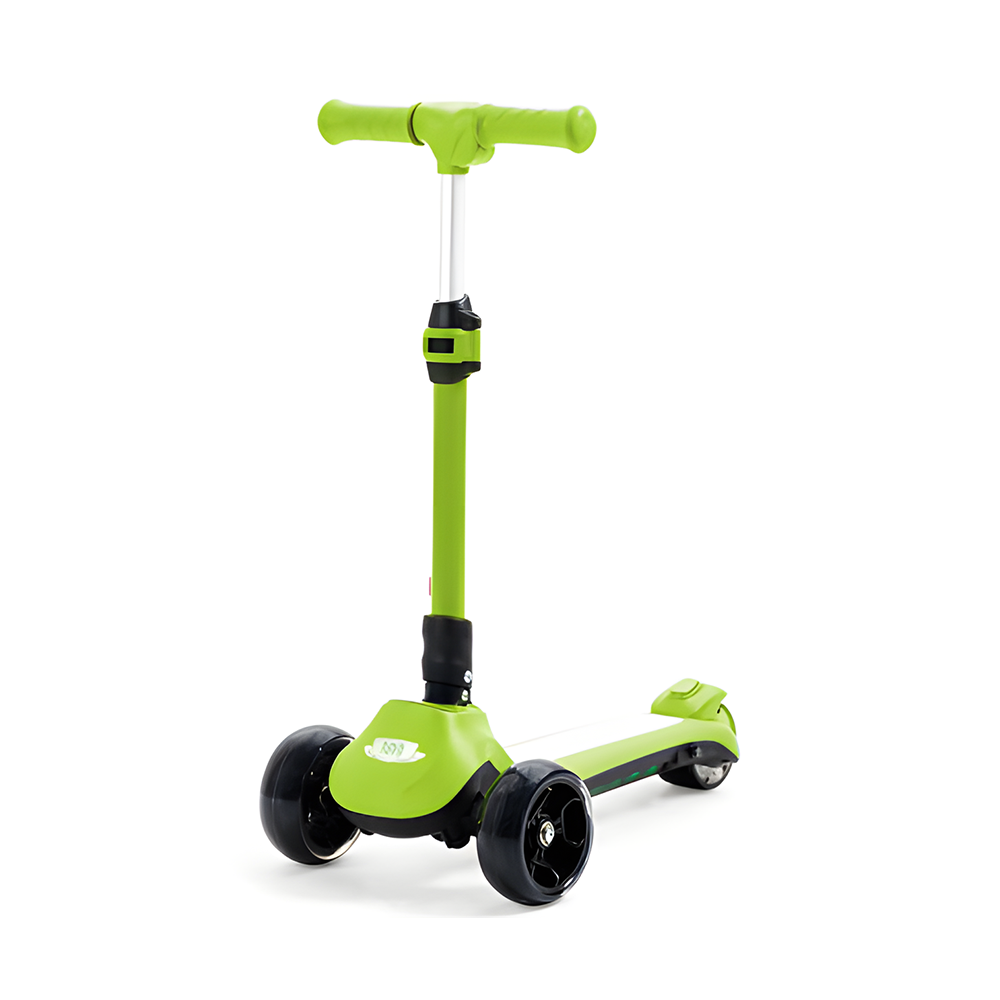 Rovo Kids 22v Folding 3-Wheel Kids Electric Scooter - Green