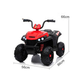 ROVO KIDS Electric Ride On ATV Quad Bike Battery Powered, Red and Black