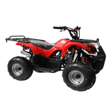 Motoworks 125cc Petrol Powered 4-Stroke Farm Kids Quad Bike  - Red