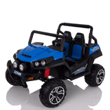 Kids Car Sales Big 2-Seat Trail-Cat 24v Kids Ride-On Buggy w/ Remote - Blue BJS2588-1-BLU