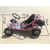 MJM MJM 49cc Automatic 2-Stroke  Kids Mini Go Kart - Pink MJM-49GK-PIN